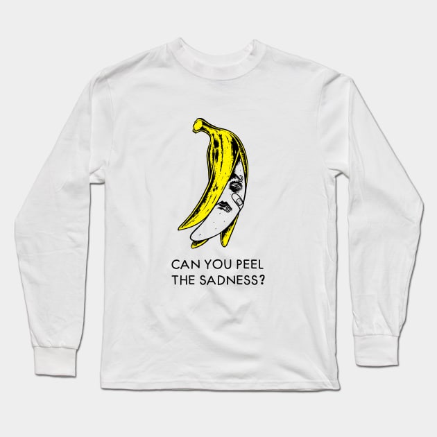 Emo Banana Long Sleeve T-Shirt by popcornpunk